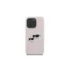 Karl Lagerfeld KLHMP16LSKCHPPLP Capa rígida de silicone rosa para iPhone 16 Pro 6,3 polegadas Double Heads Print MagSafe