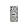 Karl Lagerfeld Capa IML Karl Head Electroplated para iPhone 16 (preta)