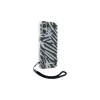 Karl Lagerfeld Capa traseira IML Zebra Pattern & Cord para Apple iPhone 16 - preta