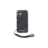 Karl Lagerfeld Capa Zebra With Cord para Apple iPhone 16 - roxa