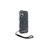 Karl Lagerfeld Capa Zebra With Cord para Apple iPhone 16 - roxa