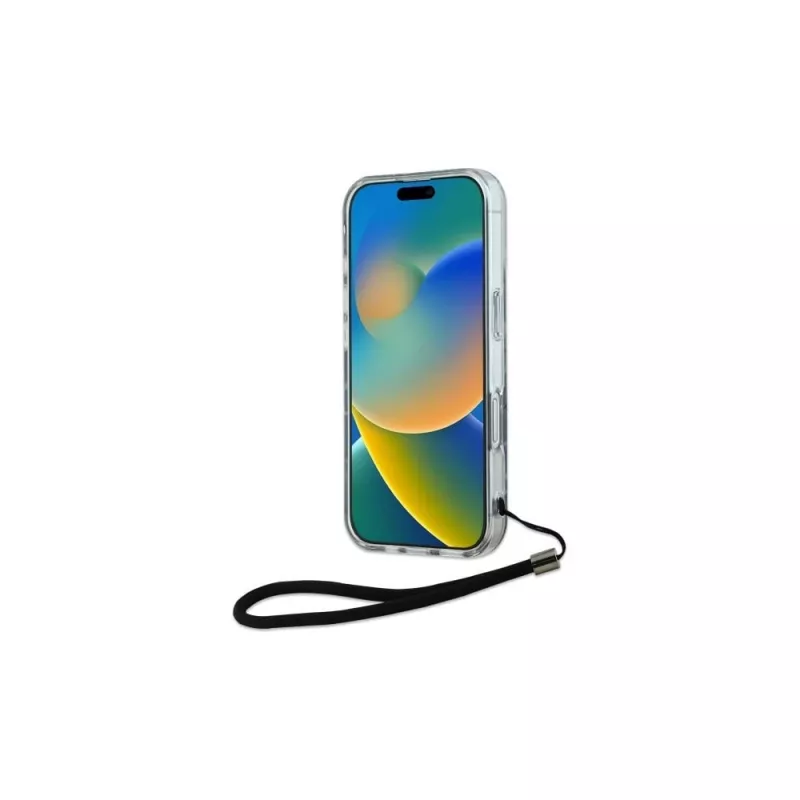 Karl Lagerfeld Capa Zebra With Cord para iPhone 16 Plus (roxa)