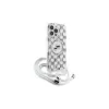 Karl Lagerfeld KLHMP16XHCKCKLCT Capa rígida transparente para iPhone 16 Pro Max 6,9 polegadas IML Crossbody Monogram Karl & Choupette Head MagSafe