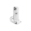 Karl Lagerfeld KLHMP16XHCCHNT Capa rígida transparente para iPhone 16 Pro Max 6,9 IML Choupette Head & Cord MagSafe