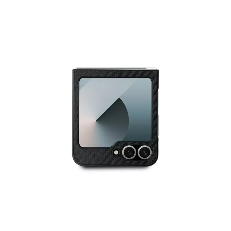 BMW Capa rígida para Samsung Galaxy Z Flip6 / Z Flip7 FE - Carbon Tricolor preta