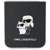 Karl Lagerfeld KLHCZF6SAPKCNPK Capa Saffiano Metal Pin para Samsung Galaxy Z Flip6 / Z Flip7 FE, preta