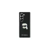 Karl Lagerfeld Capa rígida Saffiano Monogram Head Pin para Samsung Galaxy Z Fold6 - preta