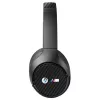 Auscultadores Bluetooth over-ear BMW ANC preto com logótipos metálicos