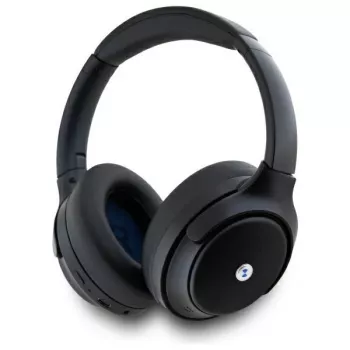 Auscultadores Bluetooth over-ear BMW com cancelamento ativo de ruído, preto, logótipos metálicos