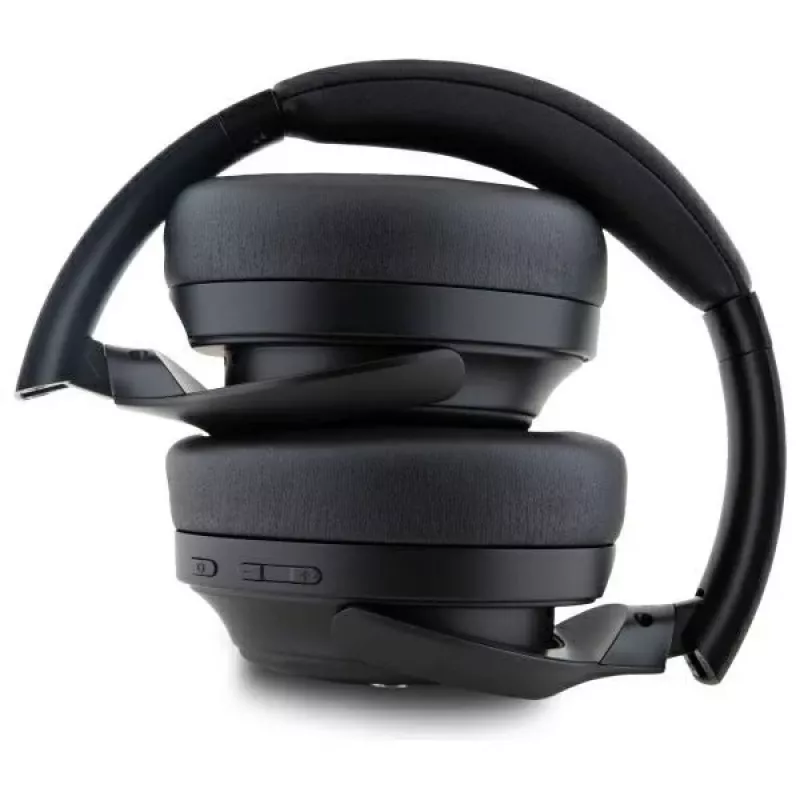 Auscultadores Bluetooth over-ear BMW com cancelamento ativo de ruído, preto, logótipos metálicos