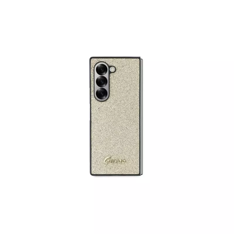 Capa para telemóvel Guess Glitter Script para Samsung Galaxy Z Fold6 - dourado
