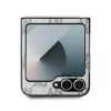 Proteção traseira DKNY DKHCZF6PCPTSSE bege com padrão xadrez e riscas para Samsung Galaxy Z Flip6 F741 / Z Flip7 FE