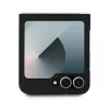 Capa MagSafe Mercedes-Benz MEHMZF623RBGVK em pele com efeito madeira para Samsung Galaxy Z Flip6 / Z Flip7 FE, preto
