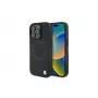 Capa rígida BMW BMHMP16L23RTPK para iPhone 16 Pro 6,3 preta Sign Leather Half Textured And Circle MagSafe
