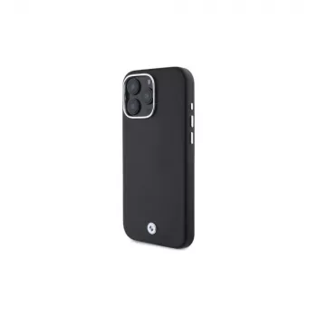 Capa rígida BMW BMHMP16X23PUFWK para iPhone 16 Pro Max 6,9 polegadas preta Sign Full Wrapped Metal MagSafe