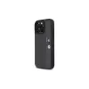 Capa rígida BMW BMHCP16L23PUPVA para iPhone 16 Pro 6.3 antracite M Perforated Tricolor Detail Line