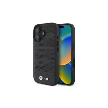 BMW M Collection Perforated and Stitched Line Capa Rígida para iPhone 16 6,1