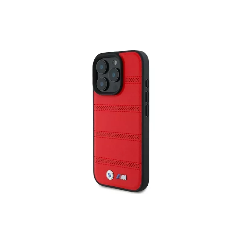 BMW M Collection Perforated and Stitched Line Capa Rígida para Apple iPhone 16 Pro 6,3