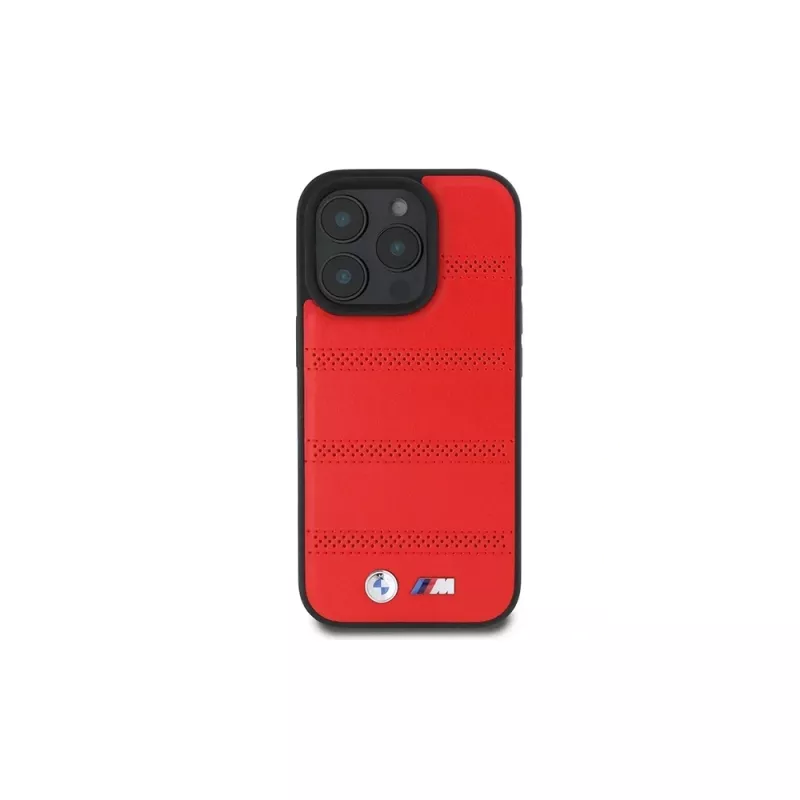 BMW M Collection Perforated and Stitched Line Capa Rígida para Apple iPhone 16 Pro 6,3