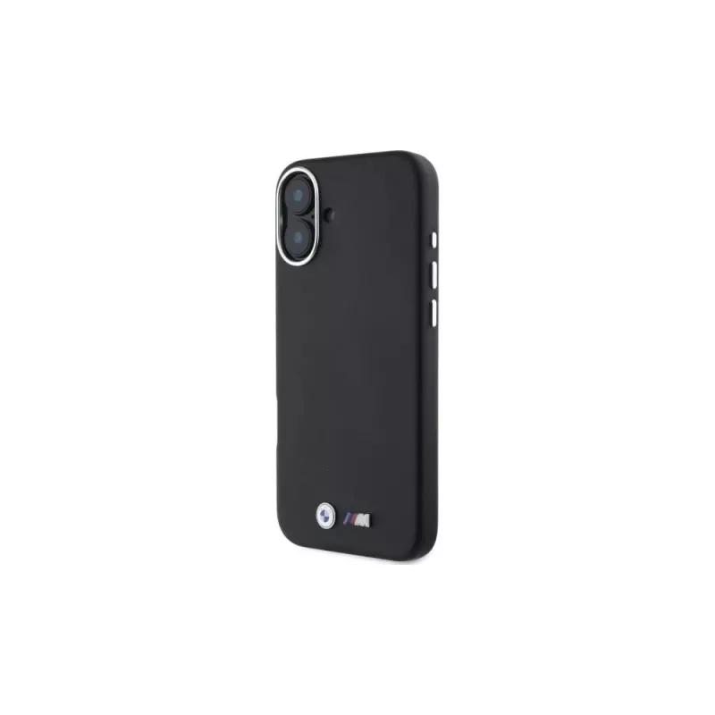 Capa rígida MagSafe BMW M Collection Smooth Full Wrapped Metal para Apple iPhone 16 - preto