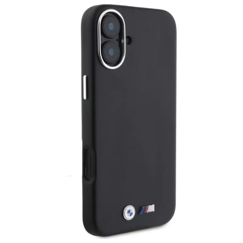 Capa rígida MagSafe BMW M Collection Smooth Full Wrapped Metal para iPhone 16 Plus 6,7 polegadas - preto