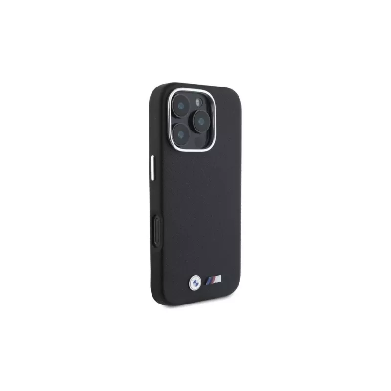 Capa rígida BMW M Edition Kevlar Wrapped Metal para Apple iPhone 16 Pro Max 6,9 polegadas - preto