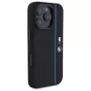 BMW BMHMP16L23SHEB iPhone 16 Pro Capa Rígida Silicone Hexagon Blue Line MagSafe Preto