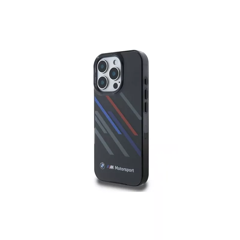 Capa rígida BMW Motorsport IML Random Stripes para Apple iPhone 16 Pro 6,3