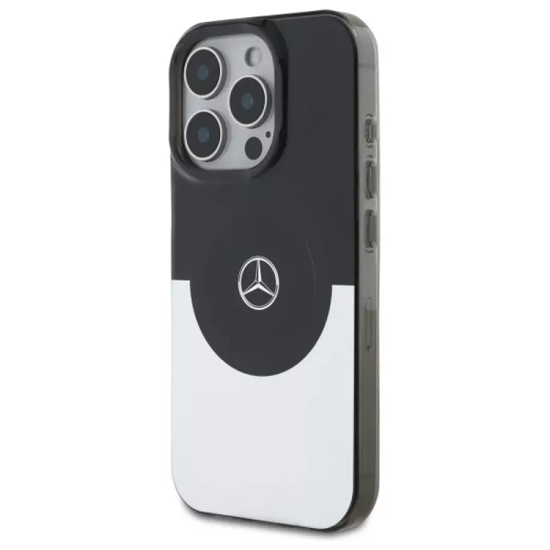 Capa rígida Mercedes-Benz MEHMP16L23HBIGK Double Layer BiColor MagSafe para iPhone 16 Pro 6,3