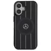 Capa rígida Mercedes-Benz MEHMP16S23HRSK Double Layer Crossed Lines para iPhone 16 6,1