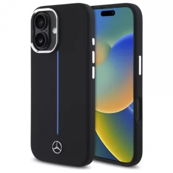 Capa rígida Mercedes-Benz MEHMP16S23SUMBK para iPhone 16 6,1