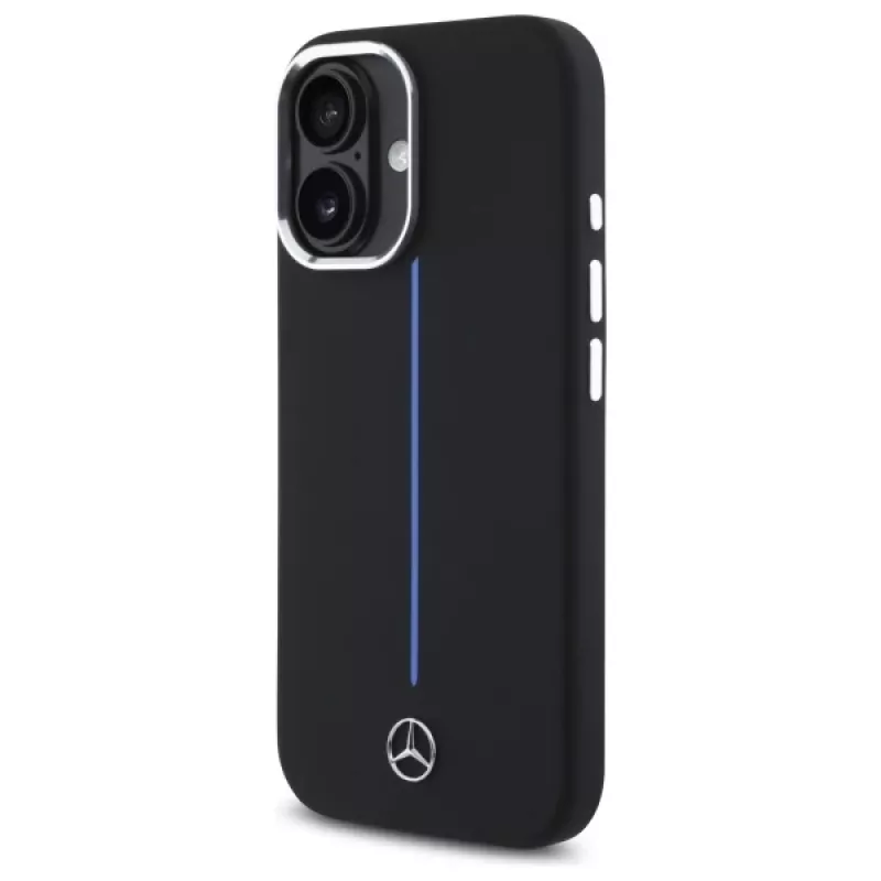 Capa rígida Mercedes-Benz MEHMP16S23SUMBK para iPhone 16 6,1