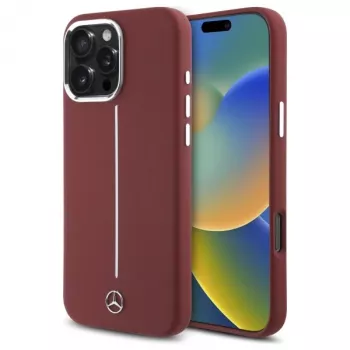 Capa em silicone Mercedes-Benz para iPhone 16 Pro Max 6,9