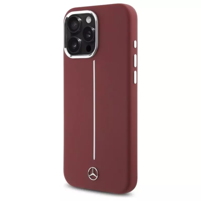 Capa em silicone Mercedes-Benz para iPhone 16 Pro Max 6,9