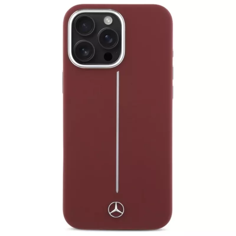 Capa em silicone Mercedes-Benz para iPhone 16 Pro Max 6,9