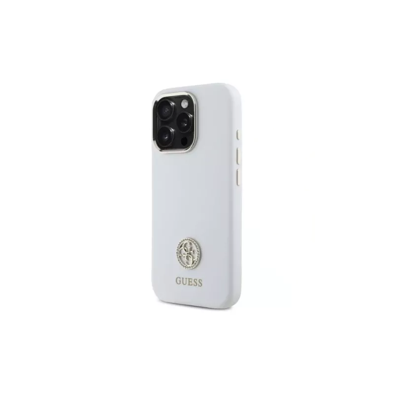 Capa em silicone Guess GUHCP16LM4DGPH para iPhone 16 Pro 6,3