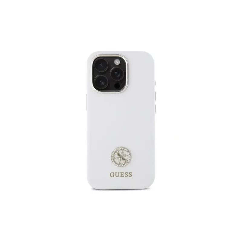 Capa em silicone Guess GUHCP16LM4DGPH para iPhone 16 Pro 6,3