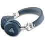 Auscultadores Guess Grained Classic Round Shape sem fios Bluetooth over-ear com ENC (azuis)