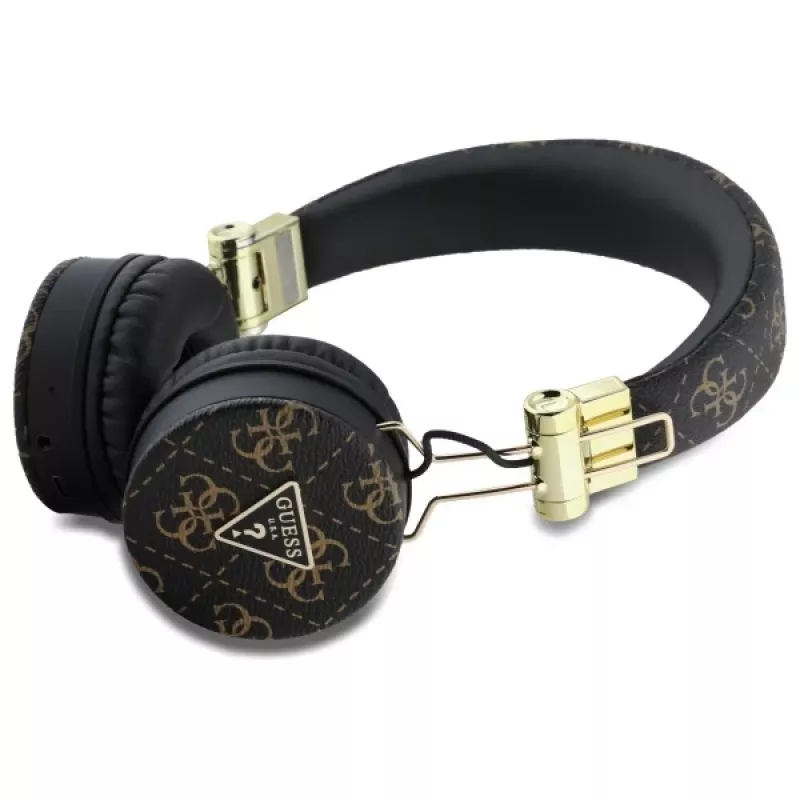 Guess 4G Triangle Round Shape auscultadores sem fios, Bluetooth, ENC, pretos