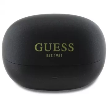 Guess Capsule Printed Logo - Auscultadores Bluetooth TWS ANC & ENC com estojo de carregamento (preto)