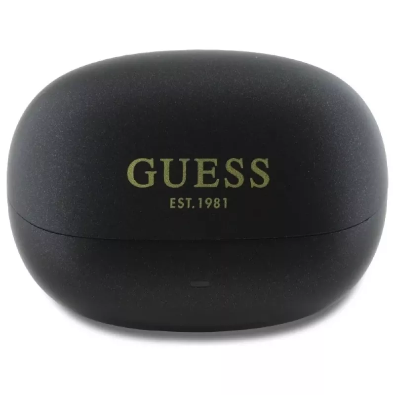 Guess Capsule Printed Logo - Auscultadores Bluetooth TWS ANC & ENC com estojo de carregamento (preto)