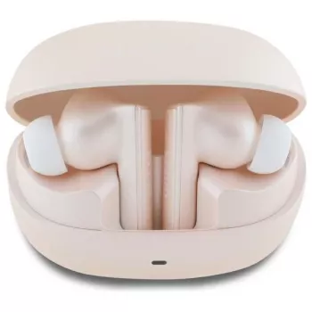 Guess Capsule Printed Logo - auriculares Bluetooth TWS ANC & ENC + estojo de carregamento (rosa)