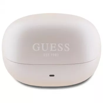 Guess Capsule Printed Logo - auriculares Bluetooth TWS ANC & ENC + estojo de carregamento (rosa)