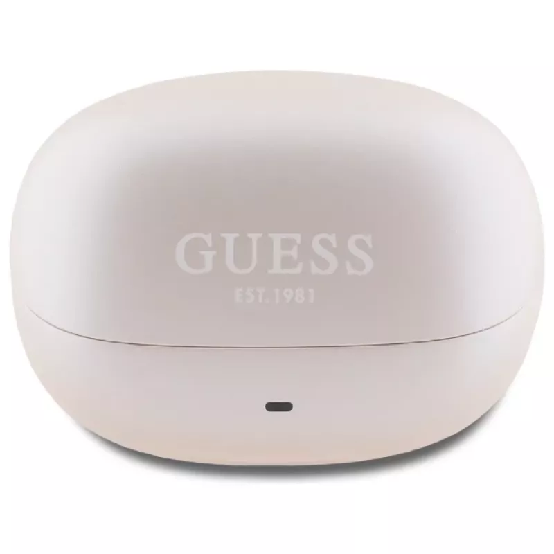 Guess Capsule Printed Logo - auriculares Bluetooth TWS ANC & ENC + estojo de carregamento (rosa)