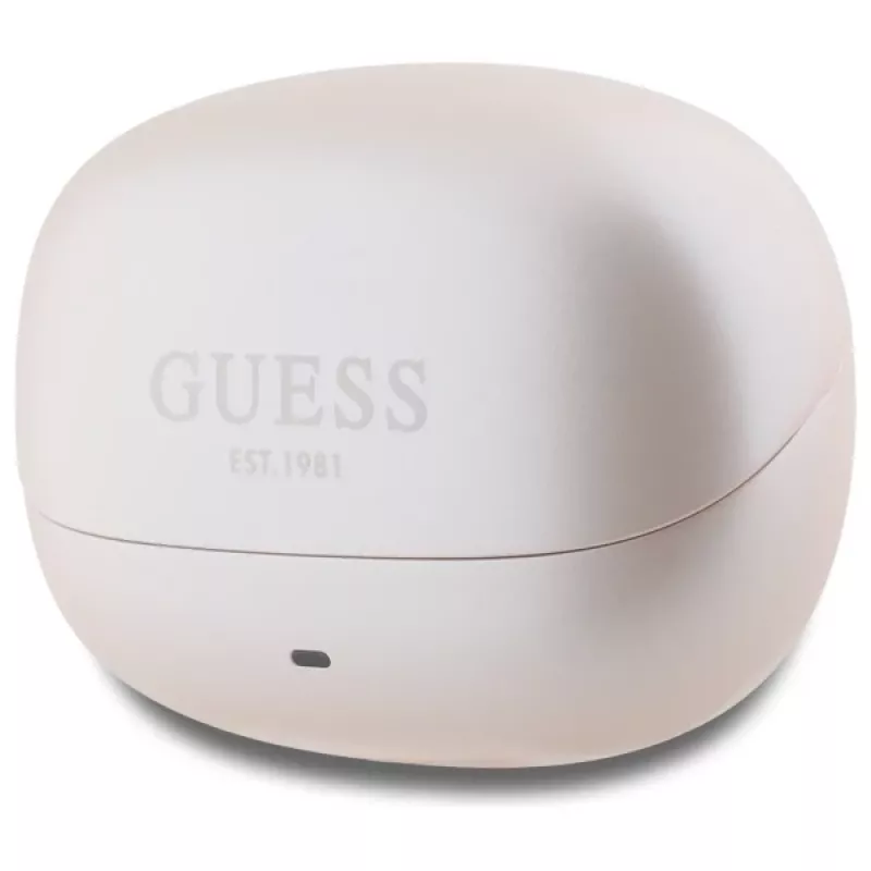 Guess Capsule Printed Logo - auriculares Bluetooth TWS ANC & ENC + estojo de carregamento (rosa)