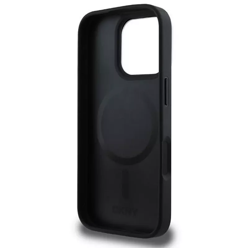DKNY DKHMP16XPCPVSLK Capa rígida padrão xadrez MagSafe para iPhone 16 Pro Max 6.9 preto