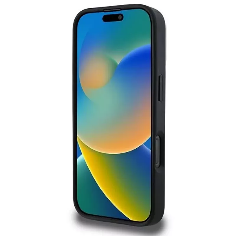 DKNY DKHMP16XPCPVSLK Capa rígida padrão xadrez MagSafe para iPhone 16 Pro Max 6.9 preto