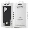 DKNY DKHMP16SPSHRPSK Capa rígida para iPhone 16 6.1 preto padrão repetido Stack Logo MagSafe
