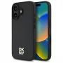 DKNY DKHMP16SPSHRPSK Capa rígida para iPhone 16 6.1 preto padrão repetido Stack Logo MagSafe