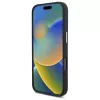 DKNY DKHCP16SSMCBSK Capa rígida para iPhone 16 6.1 silicone líquido logótipo metálico preto